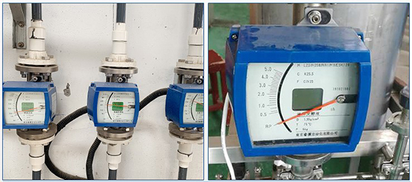 智能型金屬轉(zhuǎn)子流量計(jì)現(xiàn)場(chǎng)安裝使用圖