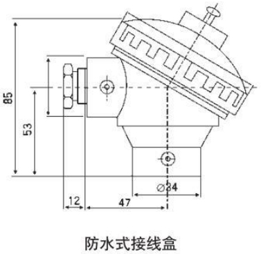 鎳鉻熱電偶防水式接線盒圖