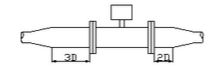 旋進(jìn)旋渦流量計安裝圖示